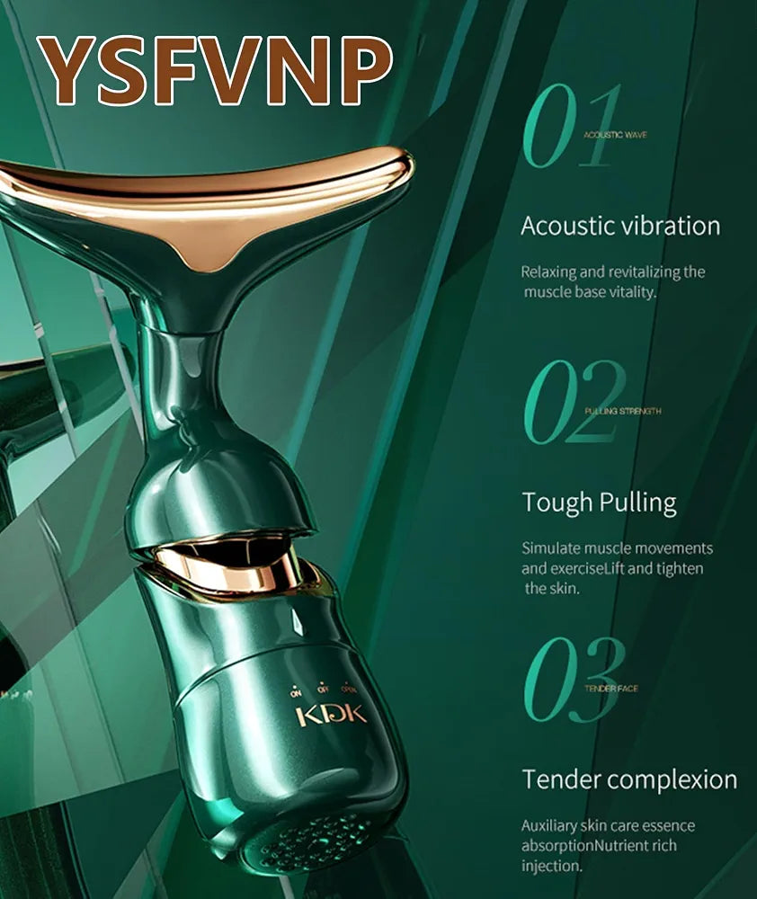 3 in 1 Facial Massager Machine for Face, Anti Wrinkles Face Neck Eyes Massager, Facial Massager Set, Sculpting Tool Multifunctional Neck Massager Beauty Device for Forehead Cheek