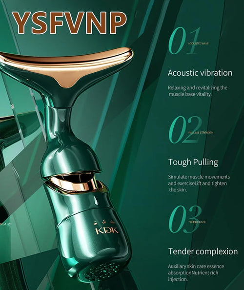 3 in 1 Facial Massager Machine for Face, Anti Wrinkles Face Neck Eyes Massager, Facial Massager Set, Sculpting Tool Multifunctional Neck Massager Beauty Device for Forehead Cheek