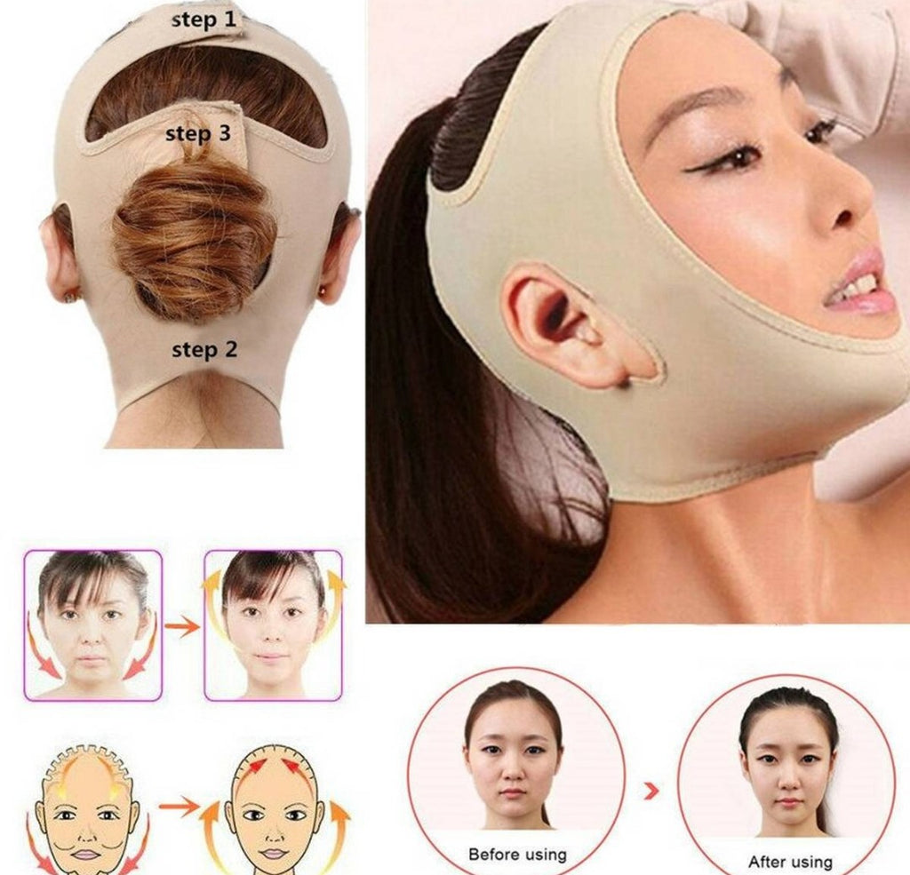 Face Slimming Mask For Double Chin Breathable V Shape Lifting Belt Anti Wrinkle Facial Slimmer For Women